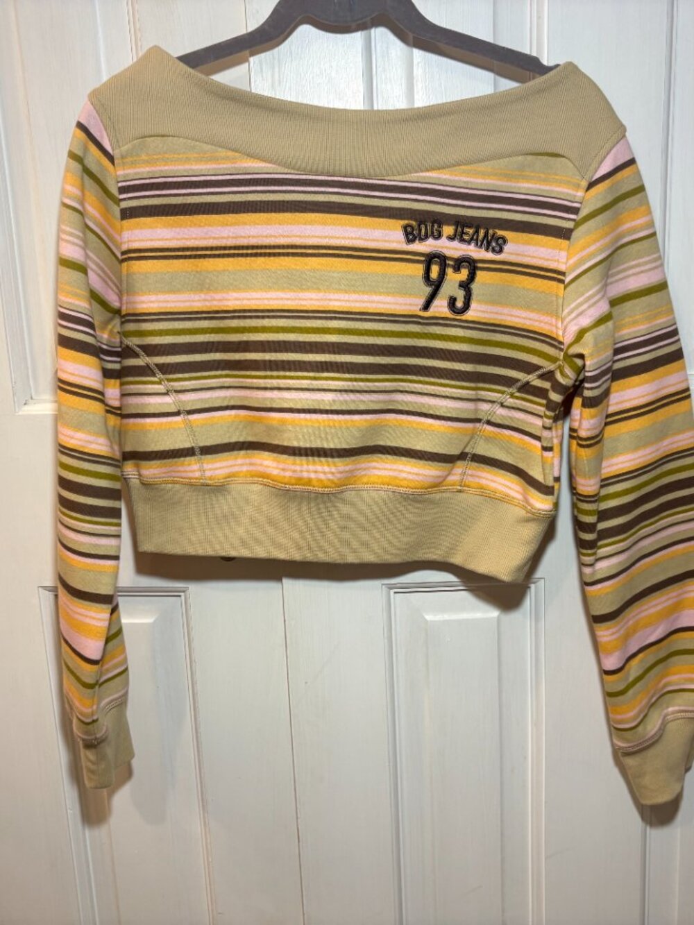 BDG Jeans Striped Cropped Sweater Juniors M